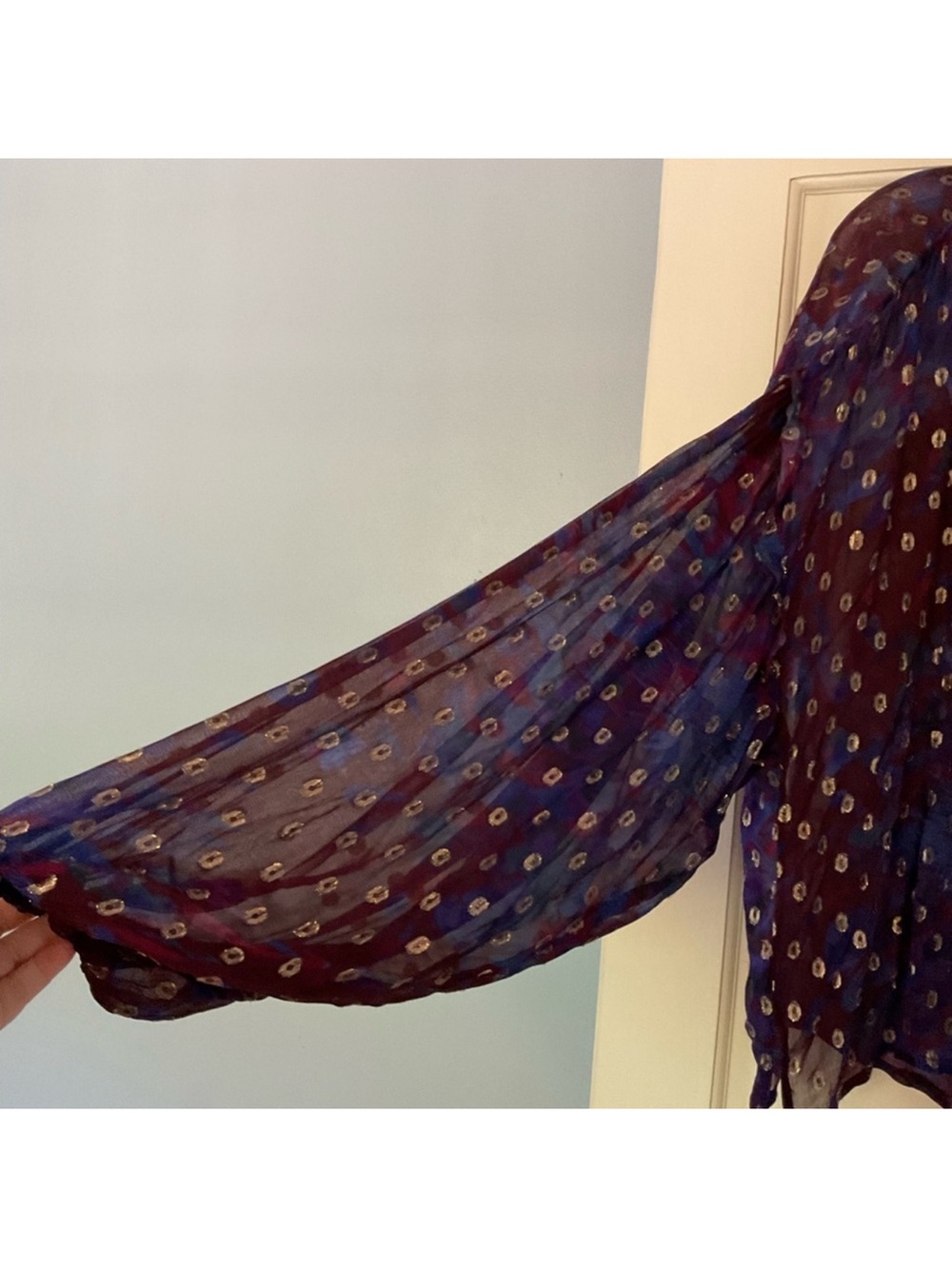 Cleobella Dara Top Purple Blue
Confetti Print Blouse Size XL - Picture 6 of 12